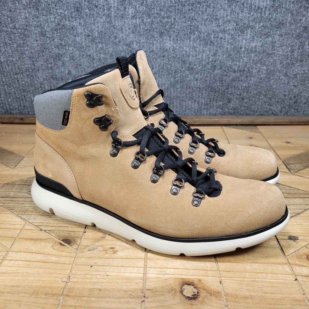 Cole Haan Zerogrand Omni Hiker Mens 11.5 Waterproof Hiking Boots Beige C35580